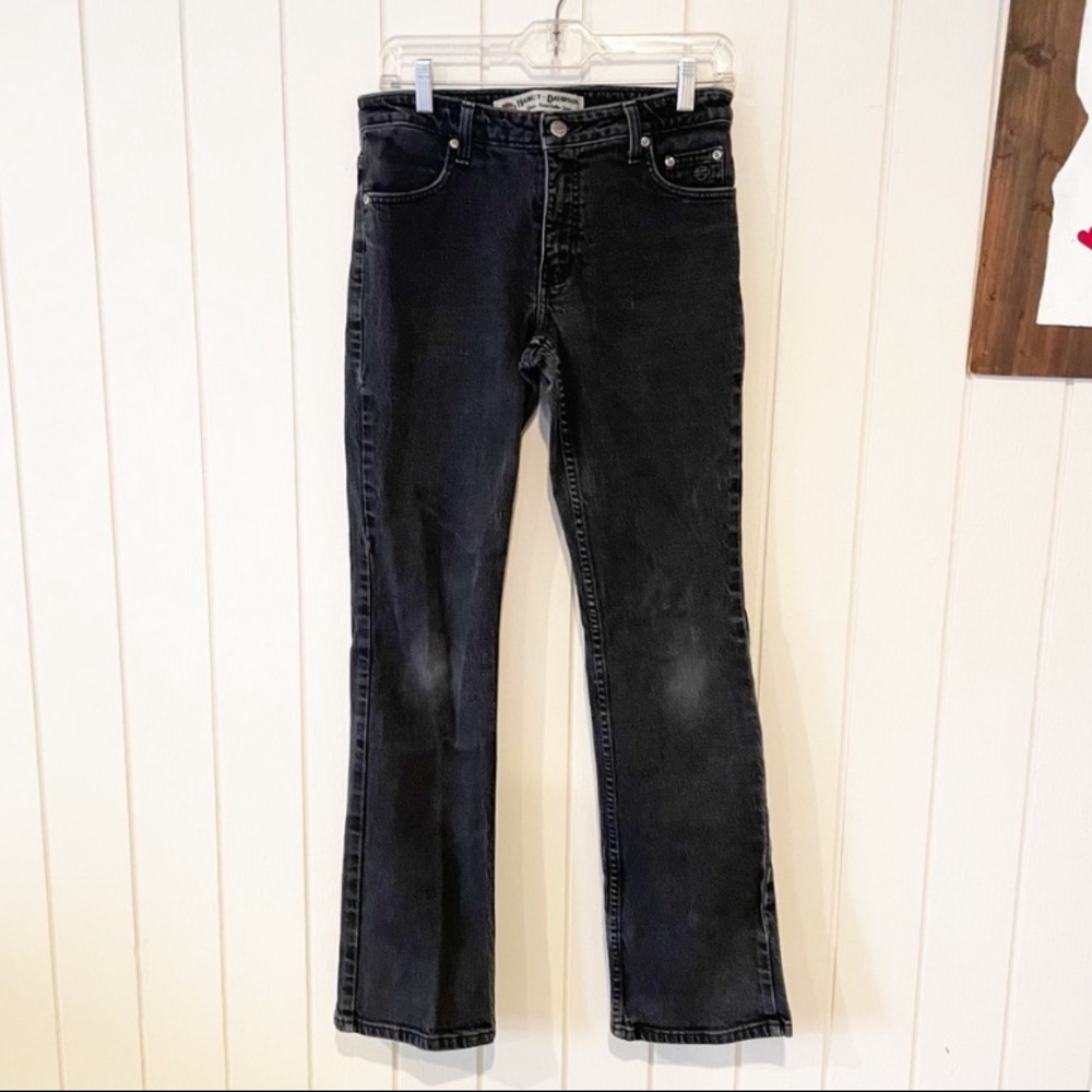 Harley-Davidson Vintage Black Bootcut Jeans